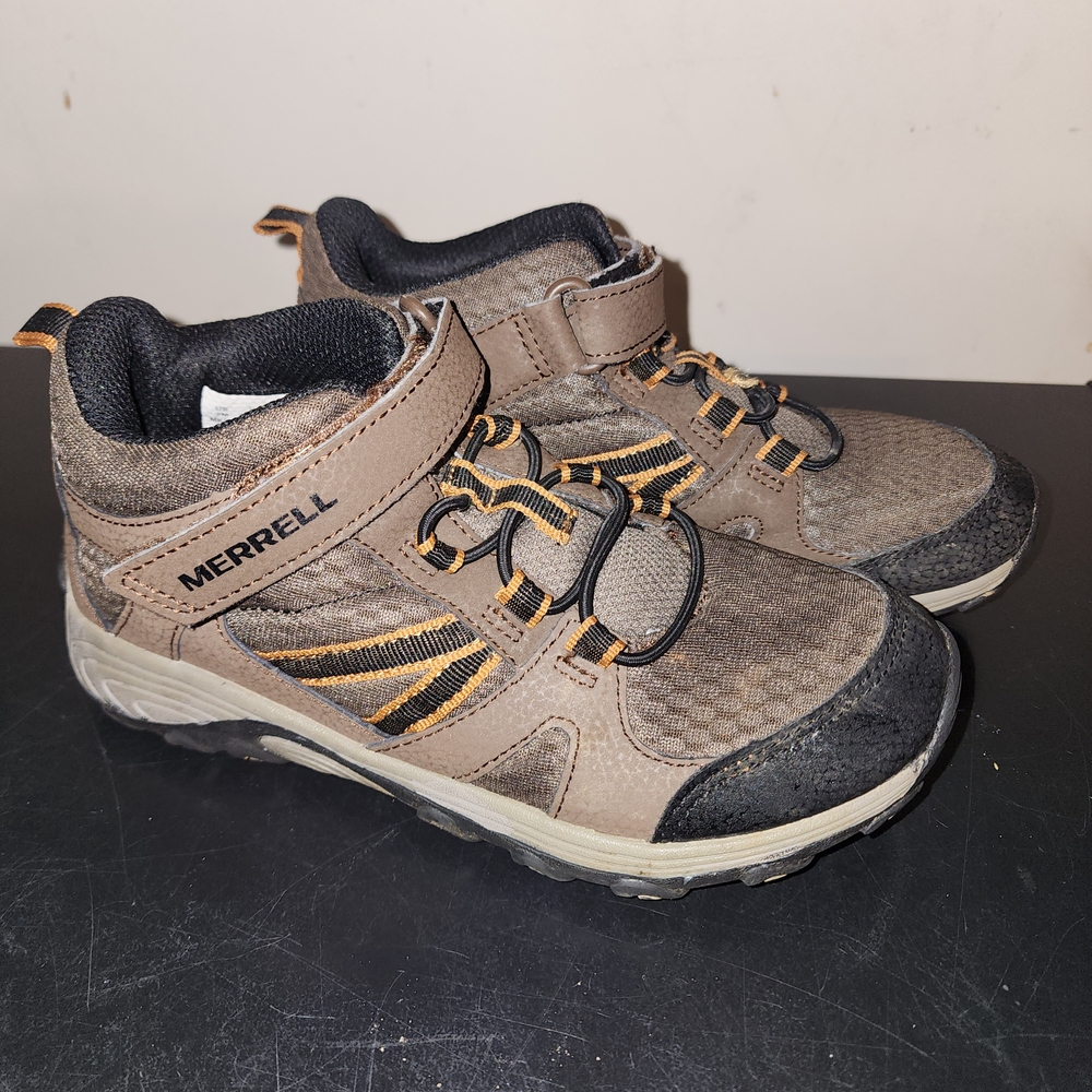 Merrell Kids' Tan and Black Sneakers
